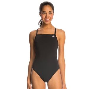 Adidas Solid Vortex Back One-Piece in Black
